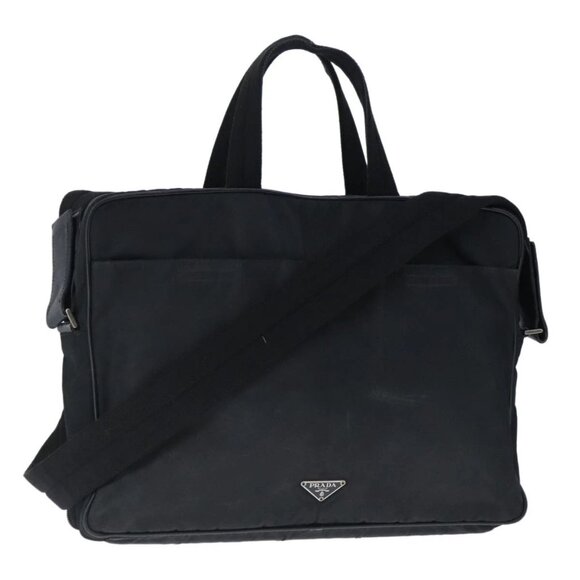 PRADA Hand Bag Nylon 2way Black Auth mr689 - Picture 1 of 16